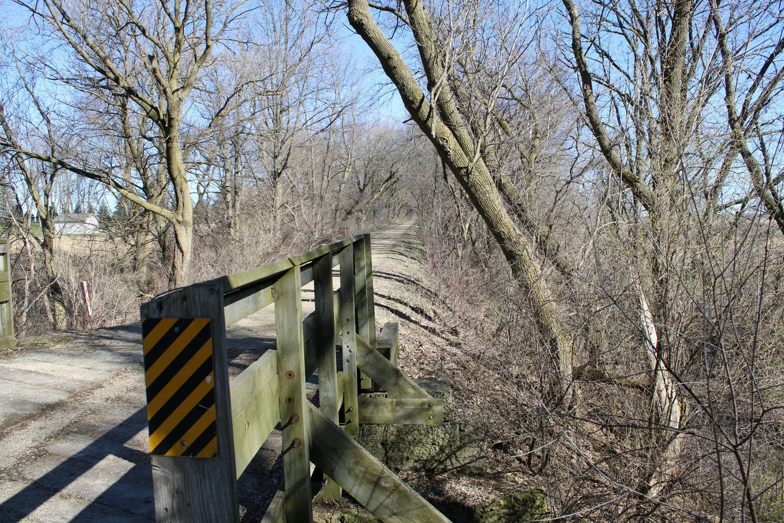 Looking north